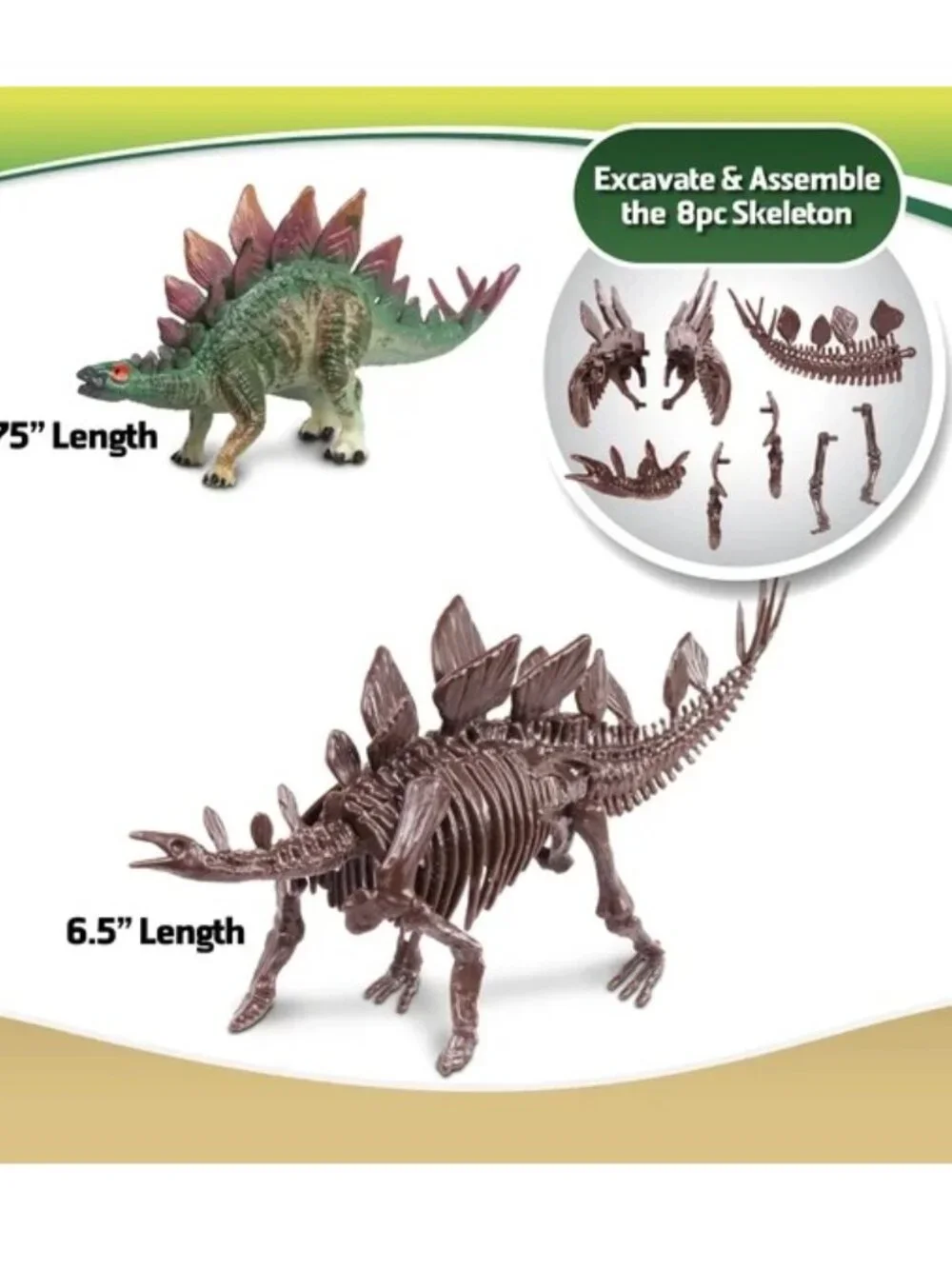 WOW WORLD DINO DIG - Dinosaur Excavation Playset - Set of Two (2) - NEW NIB